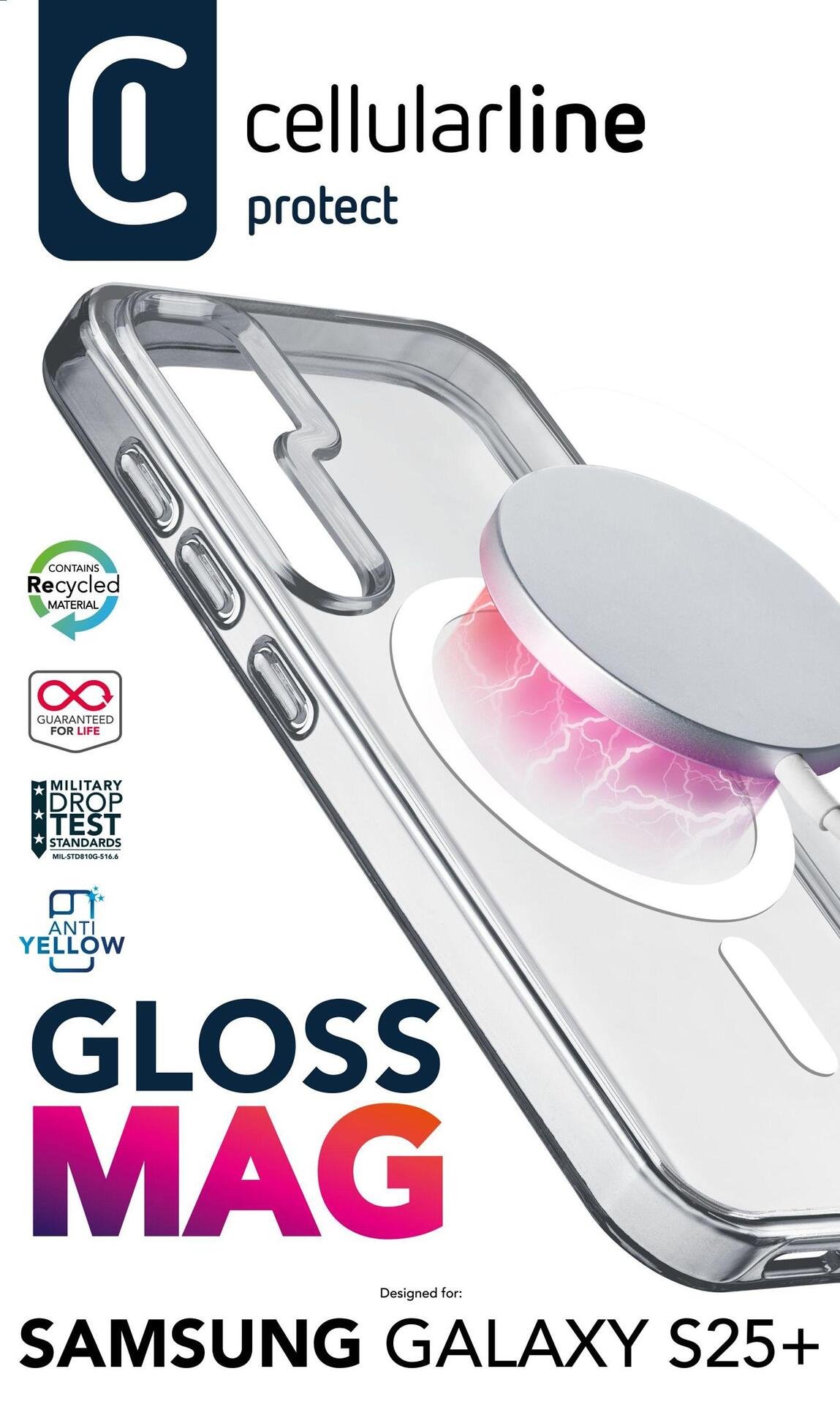 Калъф Gloss Mag за Samsung Galaxy S25+ прозрачен