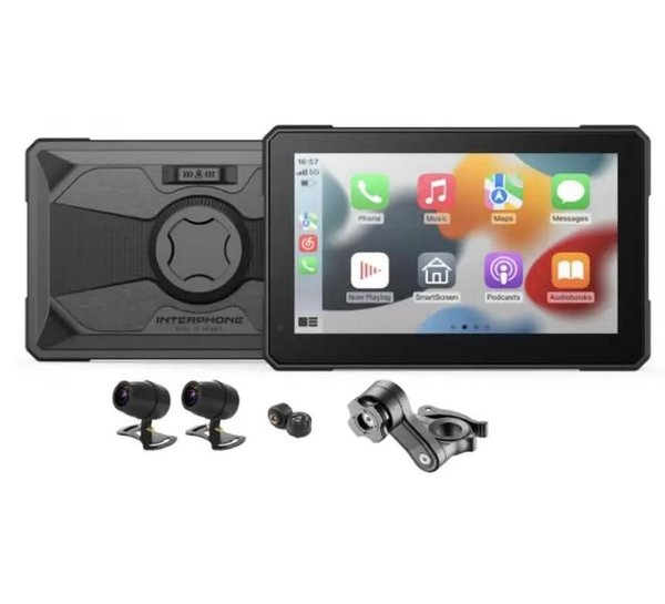 INT apple carplay/android auto moto дисплей + комплект камери 7 ...